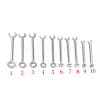 Iron Ratcheting Combination Wrench Set TOOL-WH0019-80-1