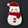 Christmas Snowman Cloth Snap Hair Clips PHAR-G003-12-2