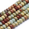 Natural Aqua Terra Jasper Beads Strands G-N0128-49-4mm-1