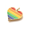 304 Stainless Steel Enamel Pendants STAS-B079-01G-03-2