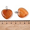 Natural Carnelian Pendants G-G956-B52-FF-3