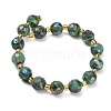 Electroplated Natural Druzy Geode Crystal Beads Strands G-F833-P01-10mm-03-3