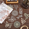 3 Sets 3 Styles Vintage Lace Cut Scrapbook Paper Pads DIY-GF0011-40-3