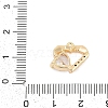 Brass Micro Pave Cubic Zirconia Charms ZIRC-P122-01C-G01-3