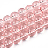 Transparent Glass Beads Strands X-GLAA-T032-T10mm-10-1