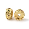 Rack Plating Brass Micro Pave Cubic Zirconia Spacer Beads KK-E113-04G-2