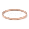 3Pcs 3 Color 304 Stainless Steel Grooved Bangles Set BJEW-F464-10-3