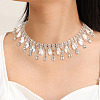 Iron Crystal Rhinestone Cup Chain CH-CW0001-02-12