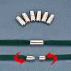 Brass Capsule Lace Lock Buckles KK-PH0001-29P-WH-5