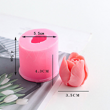 Flower Shape DIY Candle Silicone Molds CAND-PW0008-19E