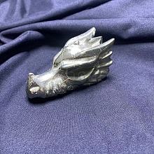 Natural Chalcopyrite Carved Healing Dragon Head Figurines PW-WG51357-03