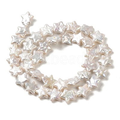 Natural Baroque Pearl Keshi Pearl Beads Strands PEAR-E016-011-1