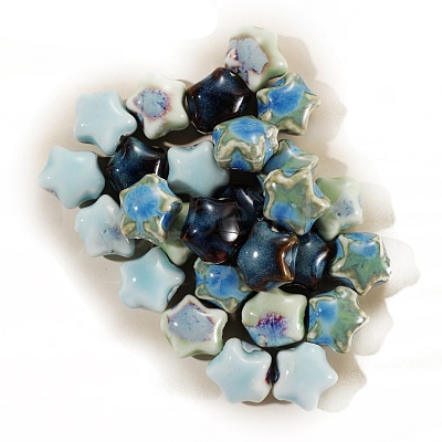 Glazed Porcelain Beads PW-WG45897-01-1
