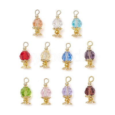 Imitation Austrian Crystal K9 Glass Pendants PALLOY-JF03567-1