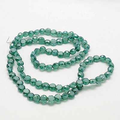Electroplate Glass Beads EGLA-D028-11-1