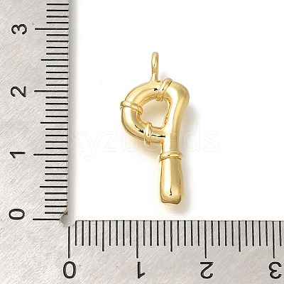 Rack Plating Brass Pendants KK-I722-08G-P-1