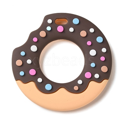 Donut Food Grade Eco-Friendly Silicone Focal Beads LS-SIL-Q023-01B-1