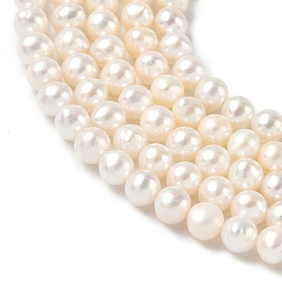 Natural Cultured Freshwater Pearl Beads Strands PEAR-C004-04-1