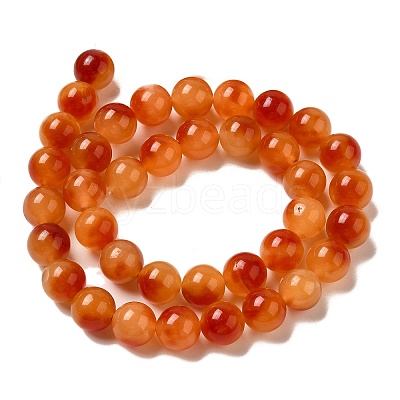 Natural Dyed White Jade Beads Strands G-M402-C04-20-1