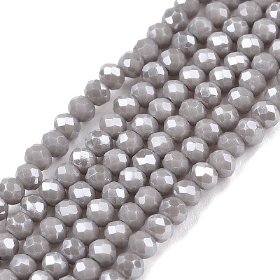 Electroplate Glass Beads Strands EGLA-A044-P1mm-A10-1