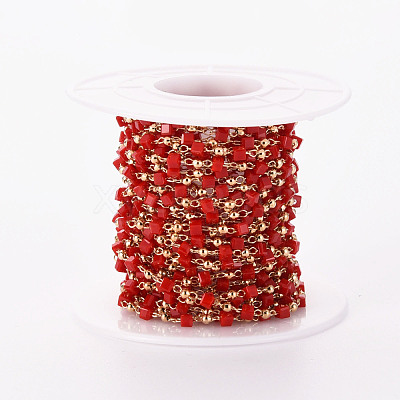 Handmade Acrylic Beaded Chains CHC-S012-001-A01-G-1