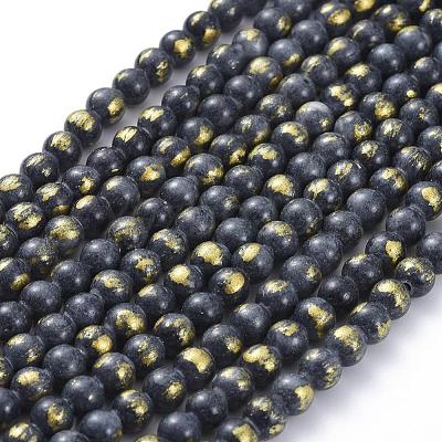 Natural Mashan Jade Beads Strands G-F670-A13-4mm-1