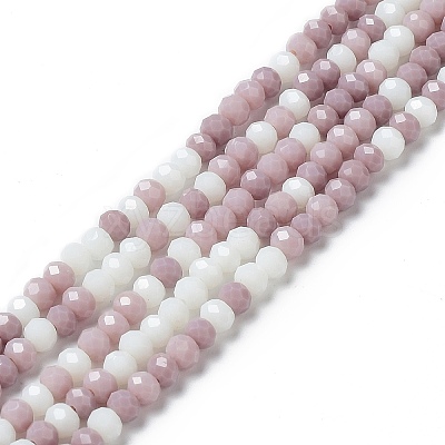 Glass Beads Strands EGLA-A034-M4mm-07-1