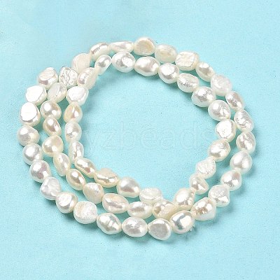 Natural Cultured Freshwater Pearl Beads Strands PEAR-E016-111-1