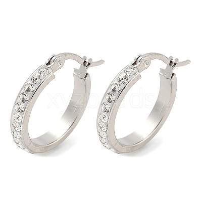 304 Stainless Steel Hoop Earrings EJEW-N0031-11P-1