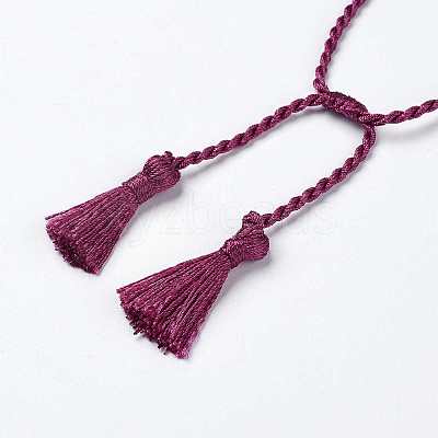 Polyester DIY Braided Bracelet Making MAK-K018-A13-1