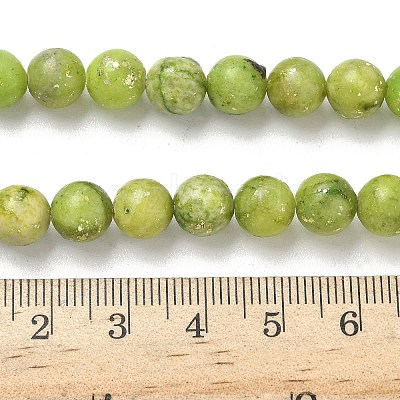 Dyed Natural Dolomite Beads Strands G-D337-8mm-D04-1