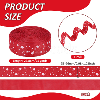 25 Yards Star Polyester Ribbon OCOR-PH0007-92B-1