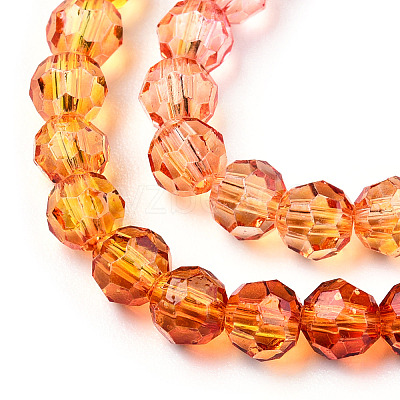 Transparent Glass Beads Strands X-GLAA-E036-07K-1