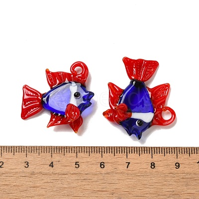 Handmade Lampwork Pendants LAMP-G162-01E-1