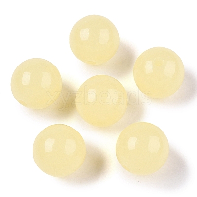 Opaque Acrylic Beads OACR-H038-09-02-1