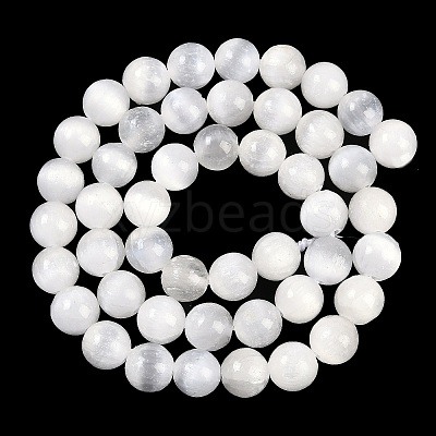 Natural Selenite Beads Strands X-G-G167-A02-01-1