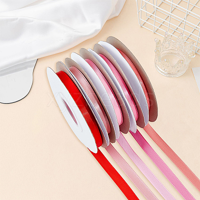 5 Rolls Single Face Polyester Satin Ribbon SRIB-CY0001-38C-1