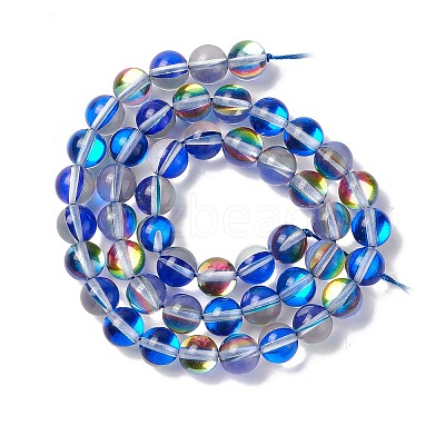 Synthetic Moonstone Beads Strands G-E573-02B-27-1
