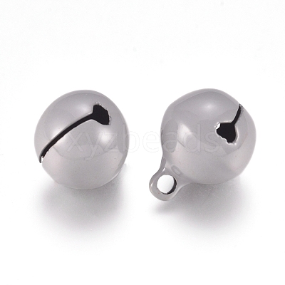 Baking Paint Iron Bell Pendants IFIN-WH0052-03O-1