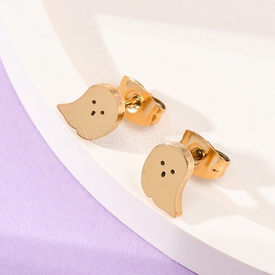 304 Stainless Steel Stud Earrings EJEW-P126-22-1