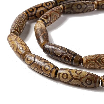 Tibetan Style dZi Beads Strands G-A024-01R-1