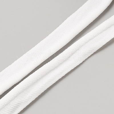 Flat Polyester Elastic Lip Trim Cord EW-WH0014-06B-1
