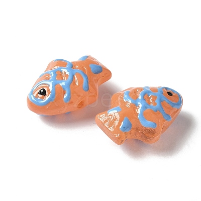Baking Paint Glass Enamel Beads BLOW-D300-04J-1
