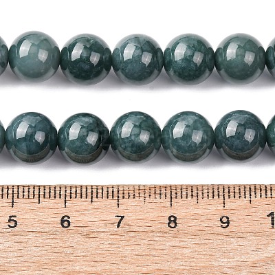 Natural Blue Jade Beads Strands G-H341-10mm-02-1