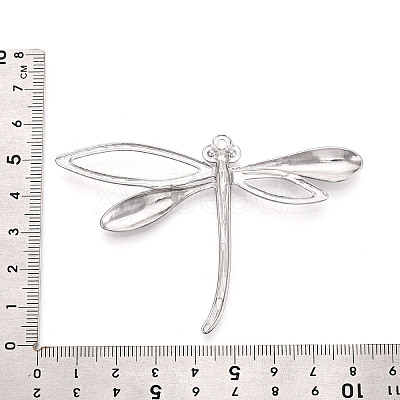 304 Stainless Steel Dragonfly Pendant Cabochon Settings STAS-T069-24P-1