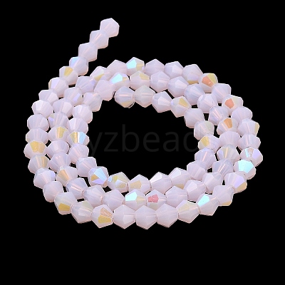 Imitation Jade Electroplate Glass Beads Strands EGLA-A039-J2mm-L02-1