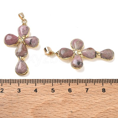 Natural Rhodonite Pendants GG-CBA9F30-02G-14-1