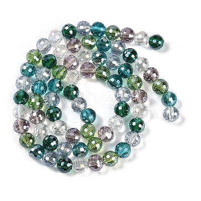 Electroplate Glass Beads Strands EGLA-B009-03-1