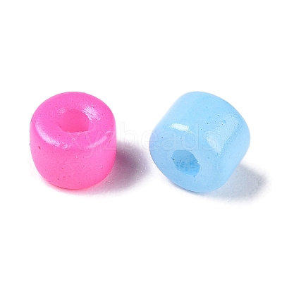 Opaque Baking Paint Glass Seed Beads SEED-T008-02-M02-1