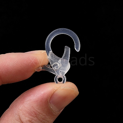 Transparent Plastic Lobster CLaw Clasps KY-H005-A13-1